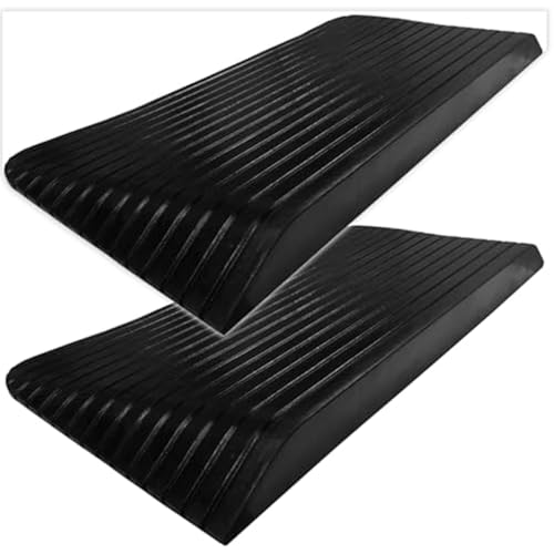 Electriduct 3" Rise Rubber Power Wheelchair Scooter Threshold Ramp - 2 Pack