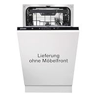 Gorenje GV 520 E10 Vollintegrierbarer Geschirrspüler / Einbau /45cm /11 Maßgedecke /3 Körbe /5 Programme /höhenverstellbarer Oberkorb /vollständiger Überlaufschutz / Eco Programm / Schwarz