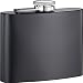 Visol Jambo Matte Rubberized Flask, 8-Ounce, Black