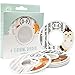 Baby Closet Size Dividers - Woodland Nursery Closet Dividers for Baby Clothes - Fox Deer Bear Hedgehog Beaver Nursery Decor - Baby Closet Dividers for Boy or Girl - [Woodland] [Grey/Gray]