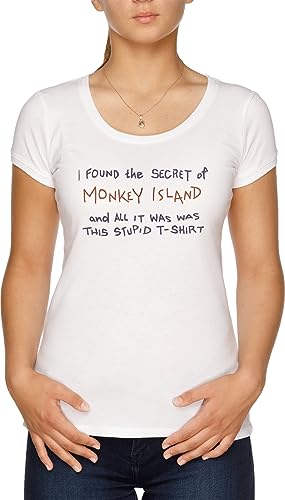 I Found The Secret of Monkey Island Damen T-Shirt Grau