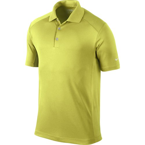Nike Golf 2014 Dri-FIT Victory Polo Venom Green/White Medium