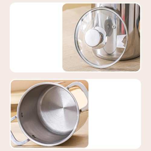 Cuiseur à pâtes avec couvercle casserole à spaghetti en acier inoxydable 4 L - 8