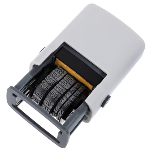 SEWACC 自動インク日付スタンプ プラスチック製 日付印 ローラー印 切り抜き帳用 オフィスやdiyプロジェクトに