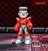 Jada Toys Mega Man FIRE Man Figure (11.5 cm) - Movable Collectible and Action Figure from The Megaman Video Game Series with Alternative Head, Hands and Accessories, for Fans and Collectors from 13
