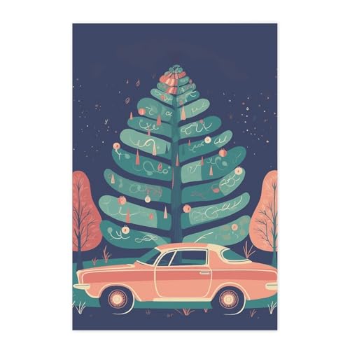 Poster rétro de voiture déco pour chambre et salon cocooning