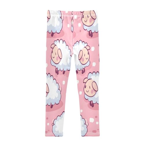 Bolaz Toddler Girls Leggings Printed Yoga Pants Leggings Cute Sheep Sit Cartoon for Kids2