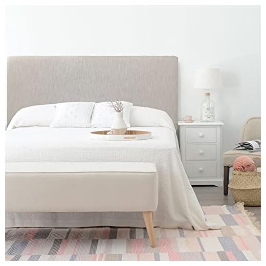 Cabecero Cama tapizado Lino Todas Las Medidas (Lino, 135 * 70)