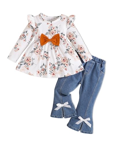 Image of Doresbebe Baby Girl Clothes Toddler Girl Outfits Infant Girl Summer Clothes for Girl Ruffle Shirt Pants+Cute Headband 3PCS