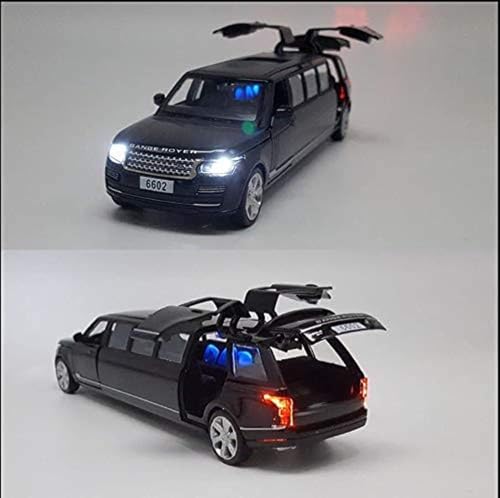 Image of Long Range Rover Diecast Metal Pullback Toy Car With Openable Doors & Light, Music Boys Car For Kids Best Toys Gifts Toys For Kids, Multicolor