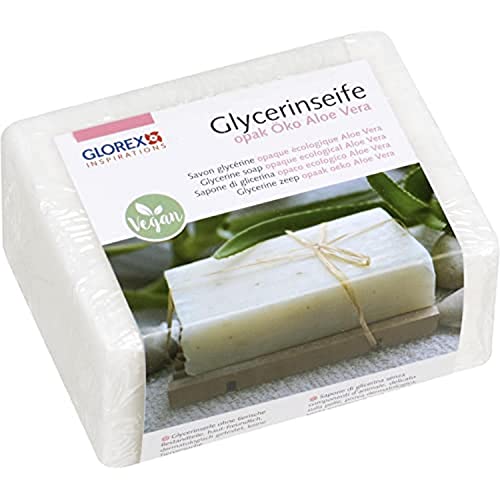 Glorex 6 1600 162 Savon de glycérine Aloe Vera 1500g Transparent