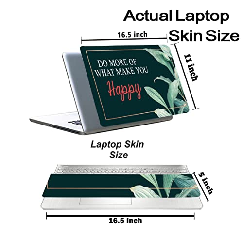 Image of Floral-D13 Top+Wrist Pad Vinyl Laptop Skin /Sticker /Cover for 17 to 17.3 Inches Laptops Laminated-Removable-HD Quality Compatible for Hp-Dell-Sony-Lenovo-Asus etc.(16.5x11 Inches)