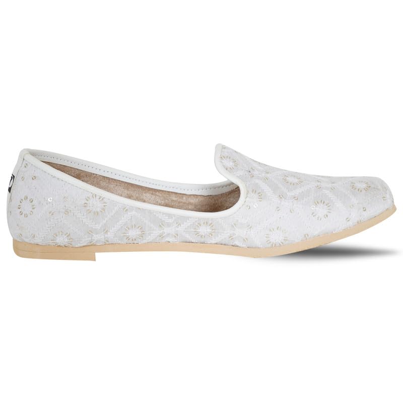 Image of DFR Men Ethnic Jutti Wedding Kurta Loafer Shoe Juti,Cushioned Comfortable Shoe Juti