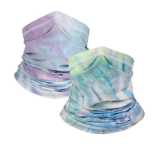 Mairhie Halstuch, Wärmer Bandanas Sturmhaube Winddicht Gesichtsabdeckung Stirnbänder Winterschal für Herren Damen, 007008, L Cover