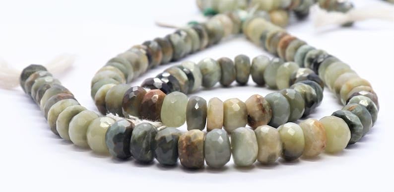 Perles naturelles vertes AAA à facettes : le cadeau idéal pour créateurs de bijoux