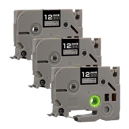 �y�G�R�X���z�u���U�[�p �s�[�^�b�`�݊� TZe-335 ��/������ 12mm(�e�[�v��) 3�Z�b�g TZe�e�[�v�݊� ���x�����C�^�[ P-TOUCH CUBE �s�[�^�b�`�L���[�u�Ή�