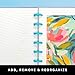 PAPERAGE Customizable Discbound Notebook, 134 Pages, All-In-One, 8-Disc Refillable Spiral Journal with Removable Pages, 12-Month Undated Calendar, Dividers & Stickers (Sage Green), 8.8 in x 7.2 in