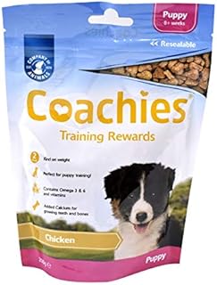 BULK BUY - 8 packs Coachies Puppy Training Treats (Pack Size: 200g Packet) - Great for dog training classes