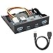 Price comparison product image chenyang USB-C & USB 3.0 HUB 4 Ports Front Panel to Motherboard 20Pin Connector Cable for 3.5" Floppy Bay
