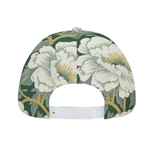 Gorra ajustable estilo Chinoiserie azul miniatura 4