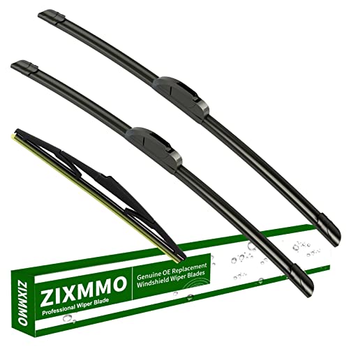 Image of 3 wiper blades Replacement for 2003-2009 Lexus GX470 windshield wipers | Replacement Original Equipment,Premium All-Seasons,Front & Rear,22 inch+21 inch+16 inch(Set of 3) J HOOK