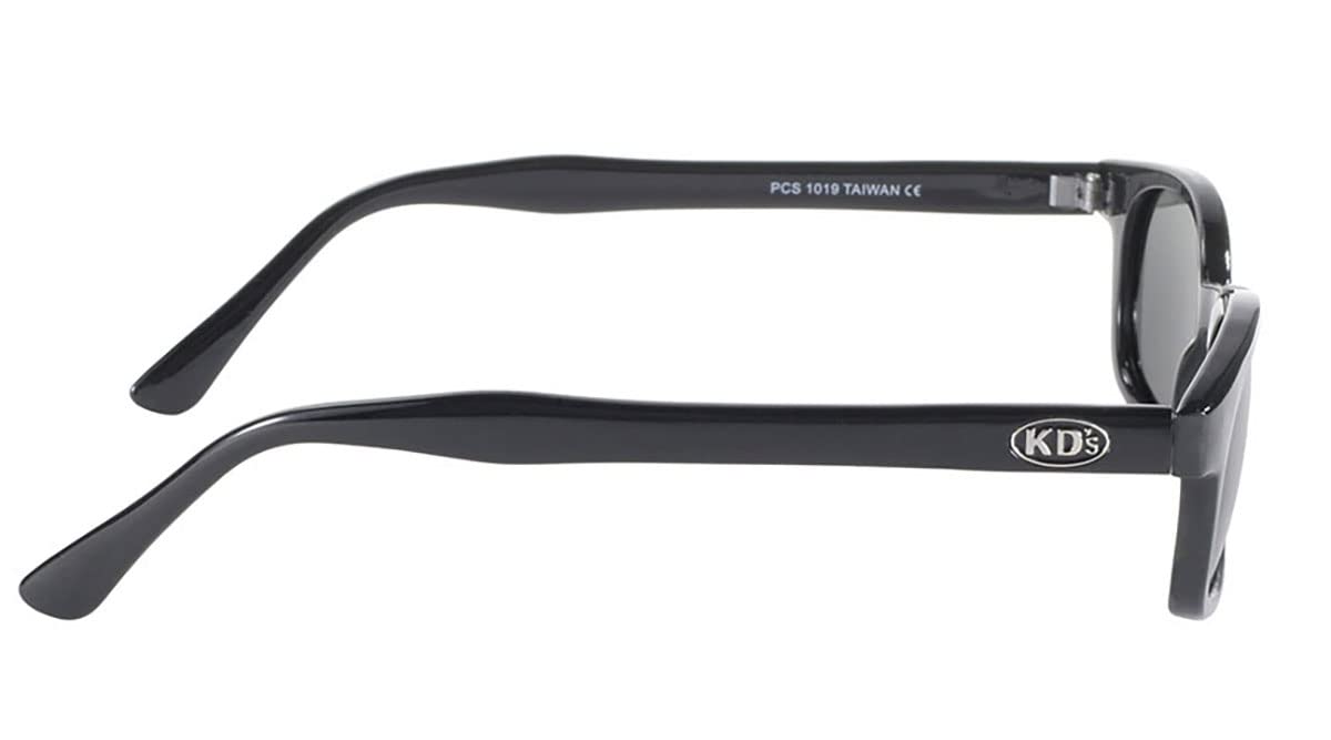 KD's X 1019 - Lunettes de soleil polarisées sportifs et motards - homme & femme - s'adaptent sous casque moto vélo ski - Verres gris UV400