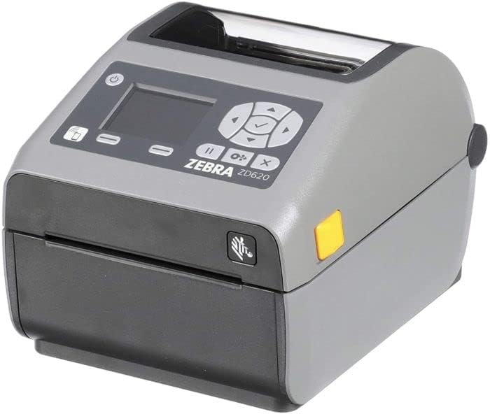 Zebra - ZD620d Direct Thermal Desktop Printer for Labels and Barcodes - Print Width 4 in - 203 dpi - Interface: Ethernet, Serial, USB - ZD62042-D01F00EZ (Renewed)