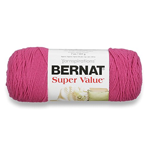 Bernat Super Value Yarn, 5 oz, Magenta, 1 Ball