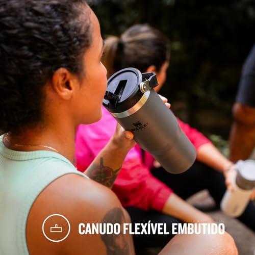 Tumbler Térmico Flip Straw Stanley Charcoal | 887ML