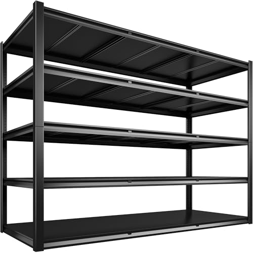 Reibii GARAGE SHELVING 3000Lbs Heavy Duty Storage Shelves, Adjustable 5 Tier Metal Shelves For Storage Rack Industrial Shelf, Garage Storage Shelving Unit thumb #8