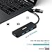 BENFEI USB USB-C Hub, 2 in 1 USB 3.0/USB-C Hub with 4 USB 3.0 Ports Compatible for MacBook, Mac Pro, Mac Mini, iMac, Surface Pro, XPS, PC, Flash Drive, Mobile HDD Black 000305black