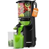 ECOSELF Cold Press Juicer with 5.3' Mega Mouth & Large Feed Chute, Juicer Machines for Whole Fruits & Vegetables, Professional Slow Masticating juicer for Batch Juicing, High Juice Yield Easy to Clean