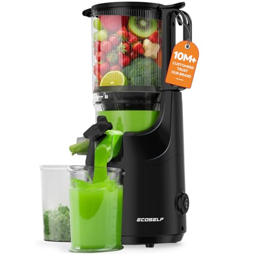 ECOSELF Cold Press Juicer with 5.5' Mega Mouth &...