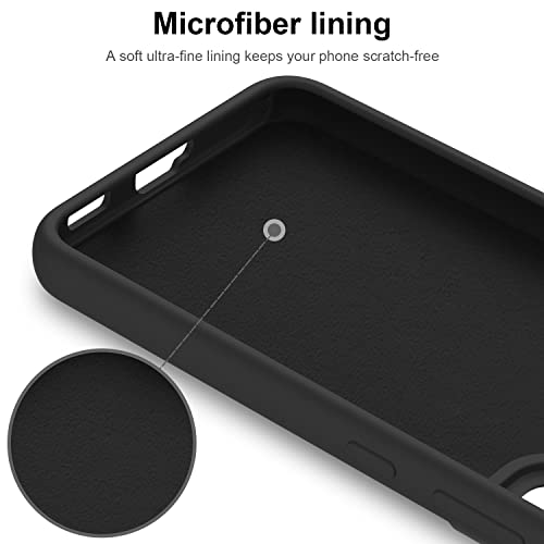 Deenakin Samsung Galaxy S22 Case,Soft Flexible Silicone Gel Rubber Bumper Cover,Slim Fit Full Body Shockproof Protective Phone Case For Samsung Galaxy S22 Black #TOP5