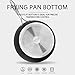 COOKER KING 10 Inch Non stick Deep Frying Pan with Lid, Cooking Pan, Saute Pan, Skillet Nonstick, Induction Cookware, Anti-Warp Base, Stainless Steel Handle, Oven Safe