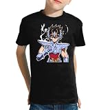 the Fan Tee Camiseta Infantil de Niño Niña Dibujos Animados Zodiaco Caballeros de Atenea 140 12 años