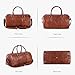 Real Leather Duffle Bag for Men | Vintage Weekender Travel Bag | Overnight Carry-On Luggage | Handmade Leather Gym Bag for Men