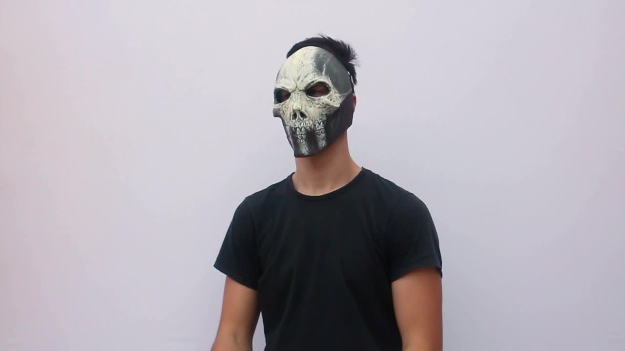 Ghoulish Productions Máscara De Látex Ben Ahogado, Ben Ahogado Cosplay Creepypasta. Máscara De Ben Ahogado. Traje De Cosplay Ben Ahogado. Línea Creepypastas. Máscara Para Adultos Máscara De Látex De
