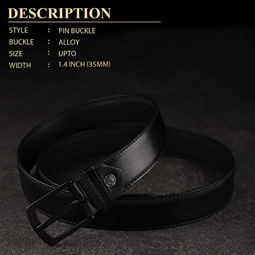 Image of ZORO Men' PU Leather Belt, (Black,Brown,Tan)