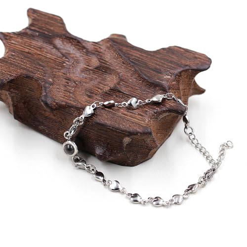 100 Different Languages I Love You Bracelets Love Heart Link Chain Bracelets Romantic Valentines Day Gifts for Women4