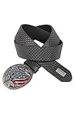 Ovale Schließe Cipo & Baxx Herren Leder Gürtel Belt Accessoire Design Ausgefallen Schließe CG197 Schwarz Gr.100