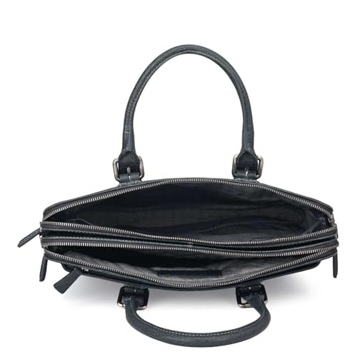 Image of Da Milano Leather Laptop Bag for Men & Women | Laptop Messenger Bag | Fits Up To 14 inch Laptop | Ideal for Office Purpose