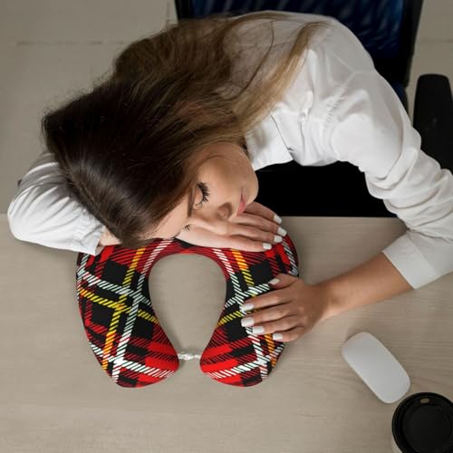 Almohada cervical de poliéster negra para viajes miniatura 7