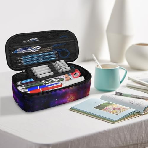 Image of Boys Pencil Case Starry Football Pencil Pouch for Kids Large Pencil Bag with Protable Handle Pencil Box for 2Nd 3Rd Children Girls Pencil Container for Students Teenagers Coin Purse