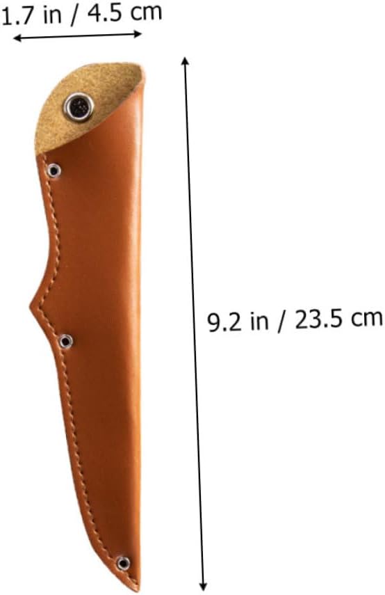 DOITOOL 5pcs Portable Cutter Covers Household Cutter Protectors for Outdoor Travel Space-saving Design High-performance Pu Leather Sleeves Convenient Knife Holsters
