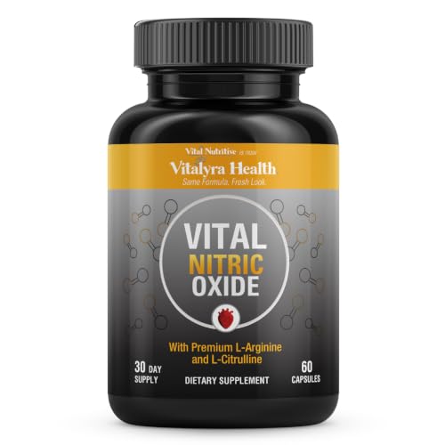 Image of Vital Nitric Oxide Supplements for Men - Workout Booster Supplement for Men - Nitrous Oxide Boost Blood Flow, Blood Pressure, Energy & Workout Performance with L Arginine L Citruline-30 Days Supply