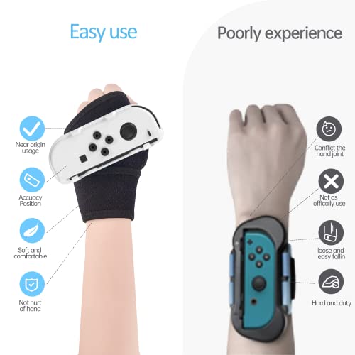 2023 Switch Just Dance Strap,Leyusmart Party Gift Just Dance Wristband Strap For Nintendo Switch Just Dance 2022 2021 2020 2019, Boxing Design (Free The Hands,Dance Freely With Rhythm), Pack Of Joycon White #TOP3