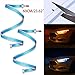 Riloer 2pcs Car LED Strip Tube Light Waterproof Flexible Car Light Accessories Daytime Running Lights Multicolor, 45cm/17