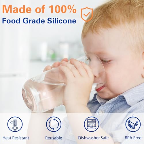 Image of Gofriipai 3 and 5 Gallon Water Jug Cap, Silicone Reusable Replacement Cap, Non Spill Bottle Caps for 55mm Bottle Water Dispenser Caps - Pack of 10