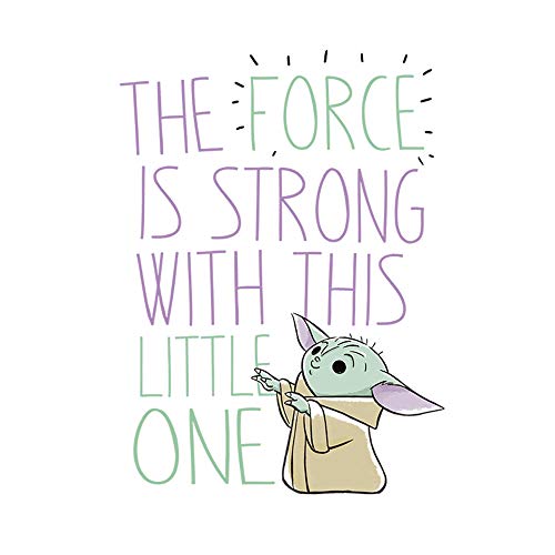 STAR WARS Girl's The Mandalorian The Mandalorian The Child The Force is Strong T-Shirt2